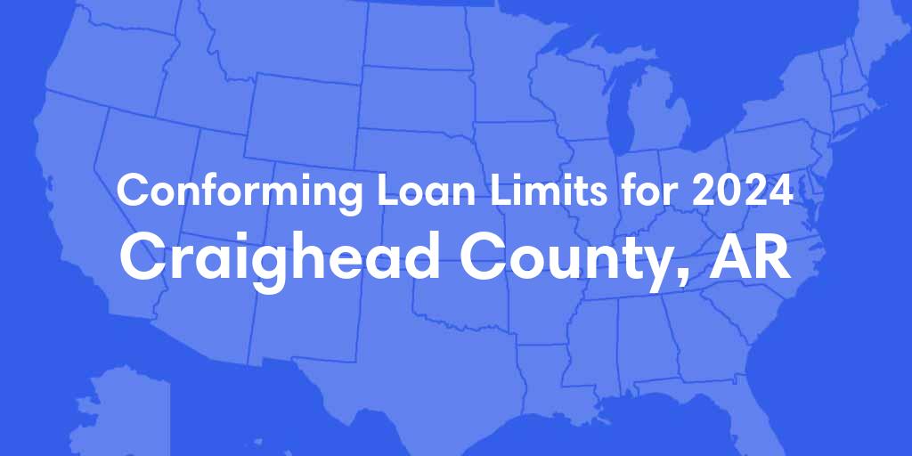 Craighead County, AR Conforming Loan Limits for 2024