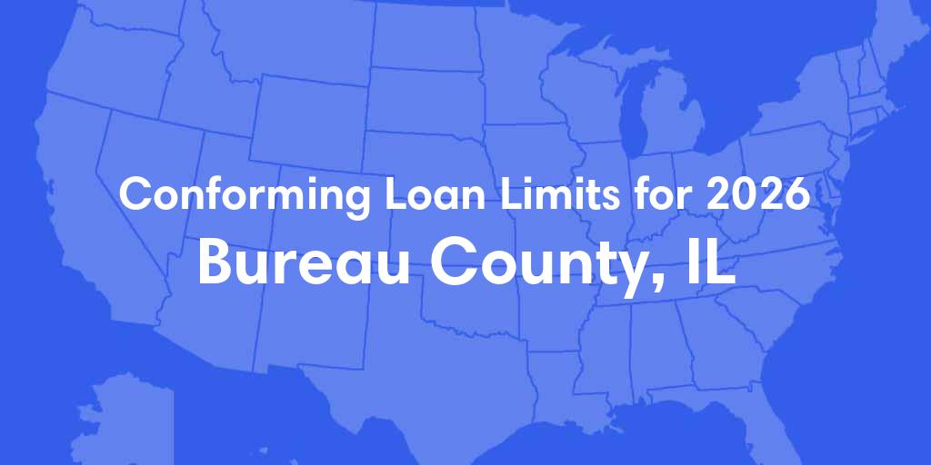 Bureau County, IL Conforming Loan Limits for 2026 Bureau County, IL Conforming Loan Limits for 2026