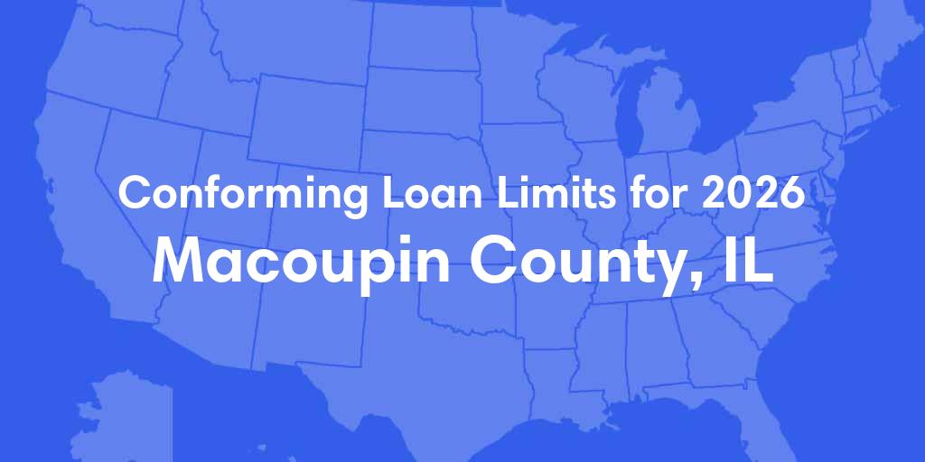 Macoupin County, IL Conforming Loan Limits for 2026