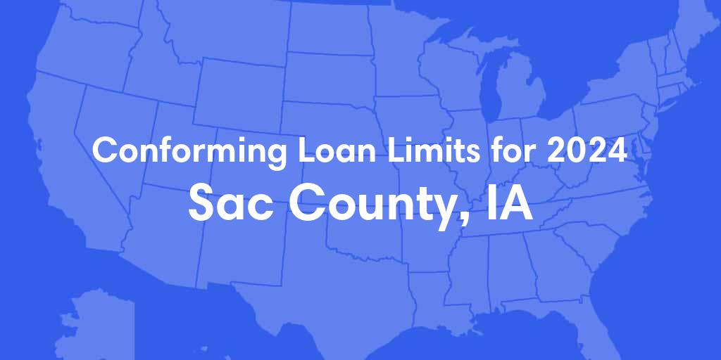 Sac County, IA Conforming Loan Limits for 2024