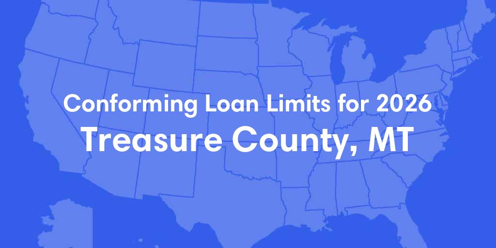 Treasure County, MT Conforming Loan Limits for 2026