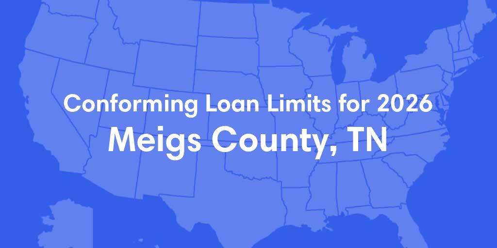 Meigs County, TN Conforming Loan Limits for 2026