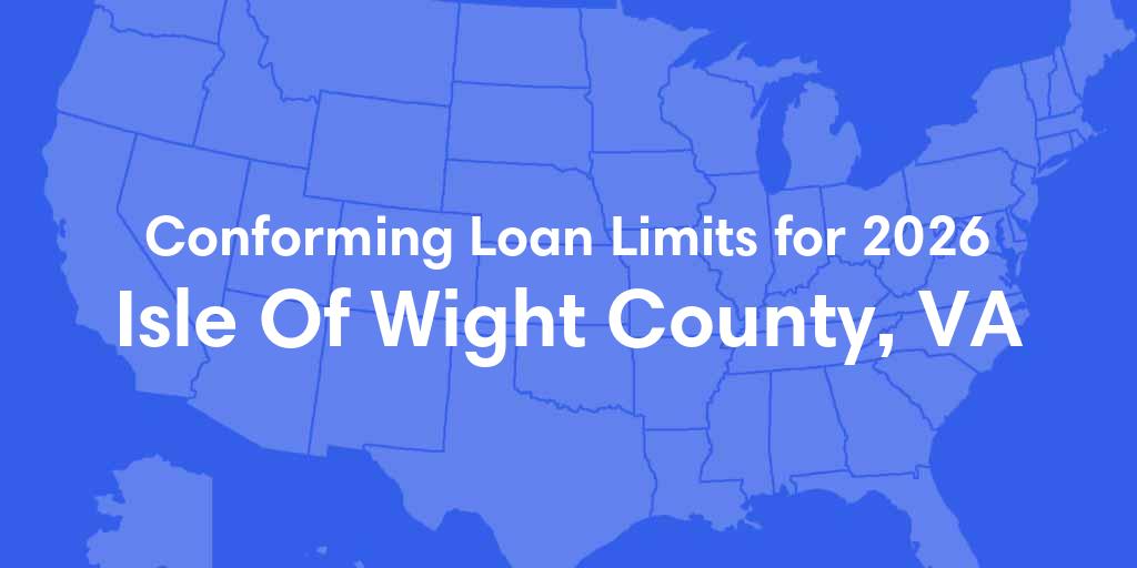 Isle Of Wight County, VA Conforming Loan Limits for 2026