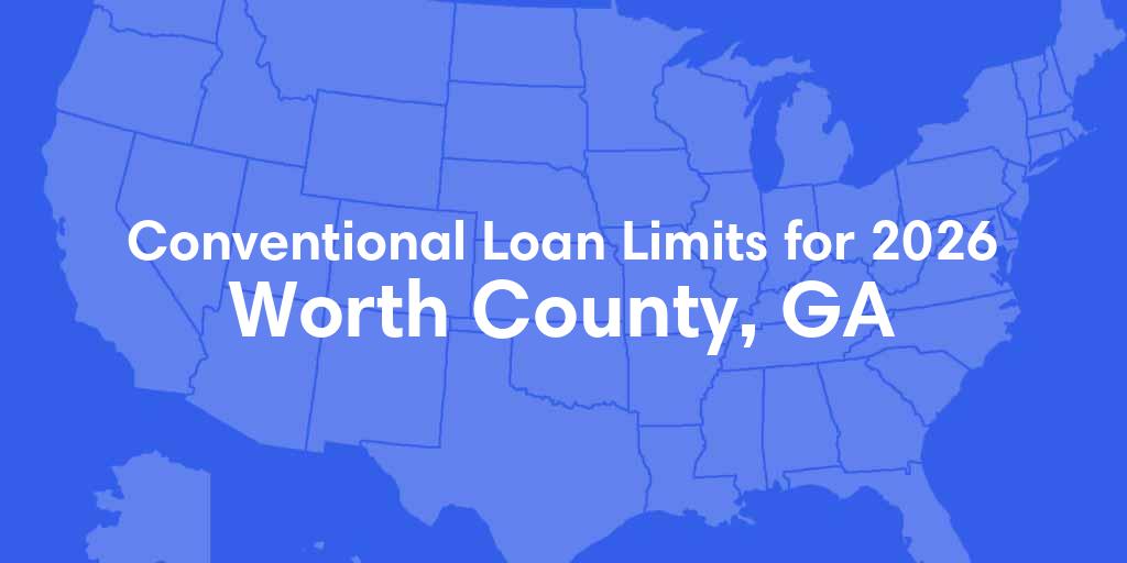 Worth County, GA Conventional Loan Limits for 2026