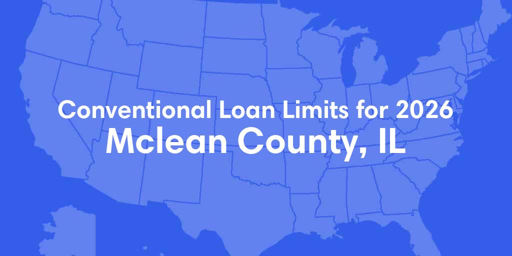 Mclean County, IL Conventional Loan Limits for 2026
