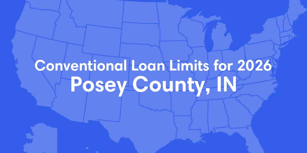 Posey County, IN Conventional Loan Limits for 2026