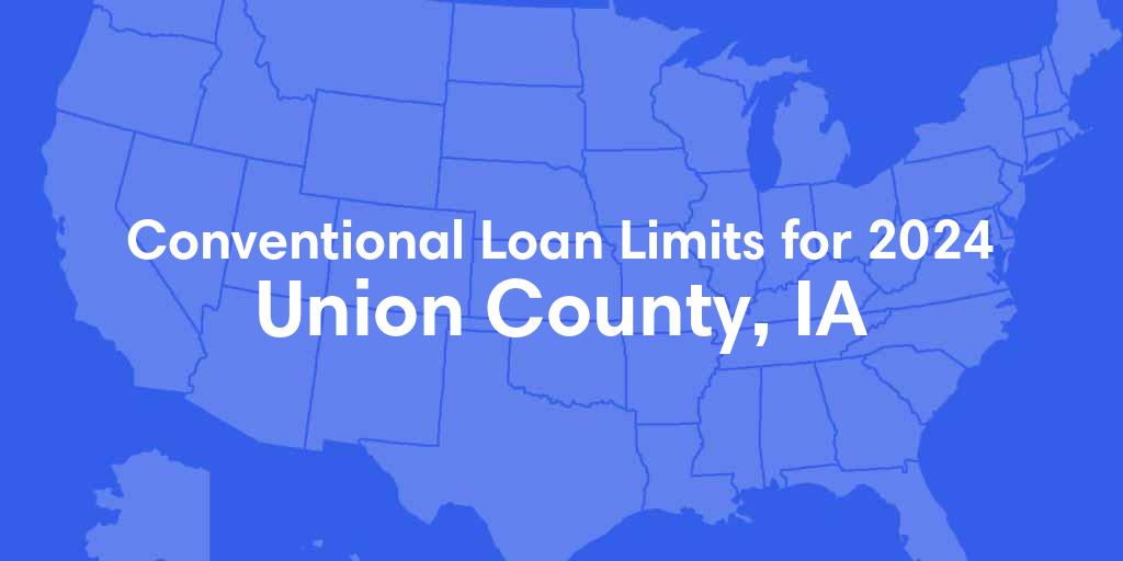 Union County, IA Conventional Loan Limits for 2024