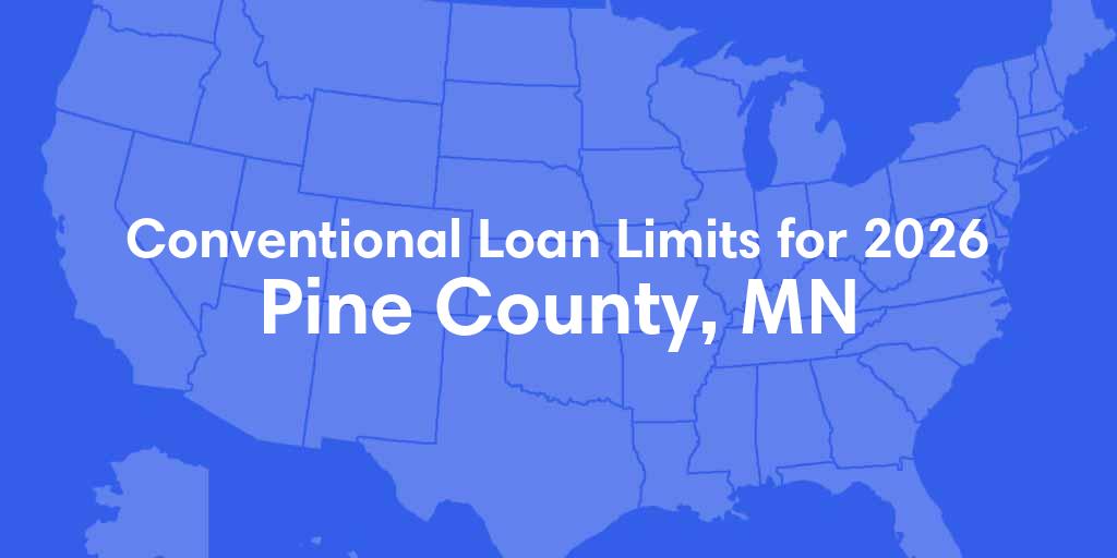 Pine County, MN Conventional Loan Limits for 2026