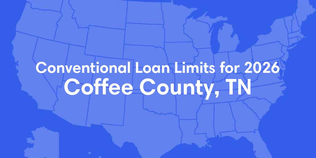 Coffee County, TN Conventional Loan Limits for 2026