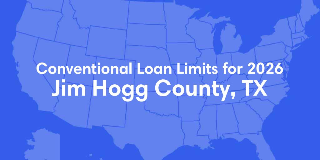 Jim Hogg County, TX Conventional Loan Limits for 2026
