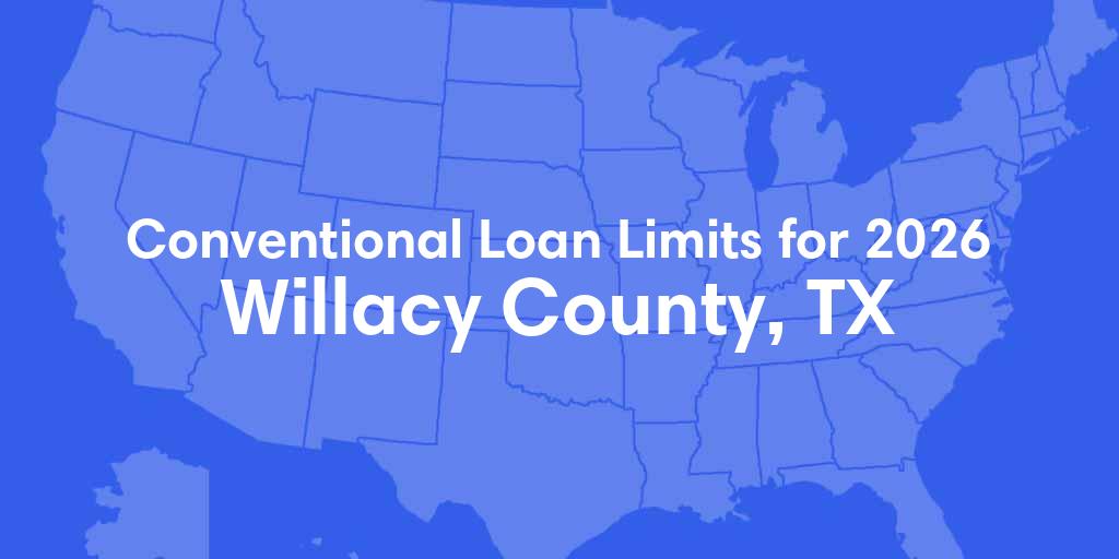 Willacy County, TX Conventional Loan Limits for 2026