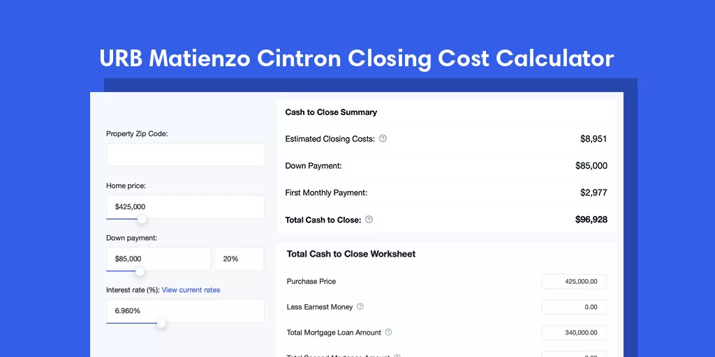 URB Matienzo Cintron, PR Mortgage Closing Cost Calculator URB Matienzo Cintron, PR Mortgage Closing Cost Calculator
