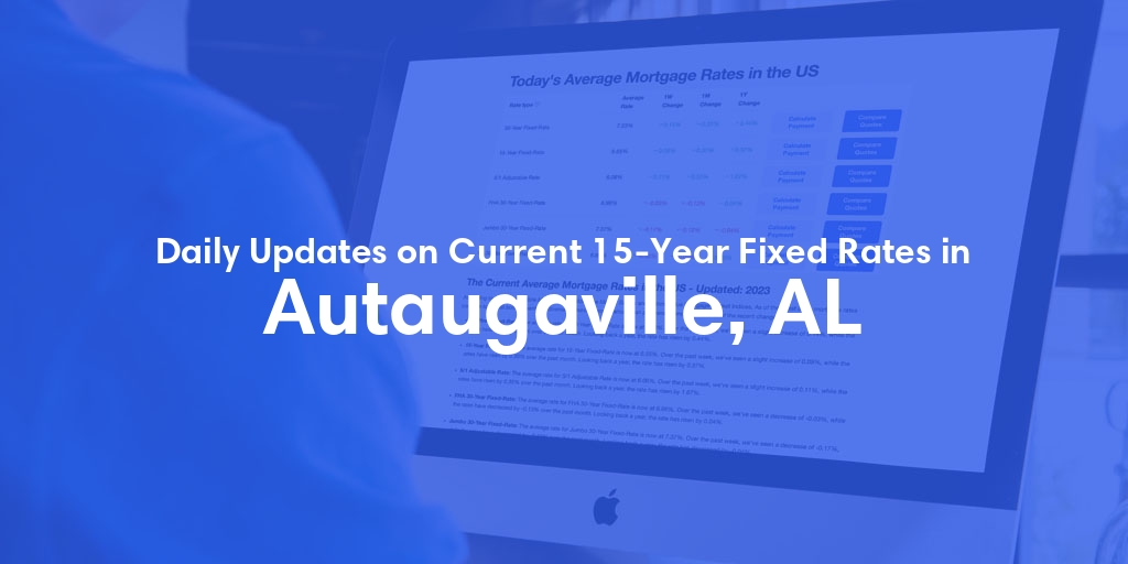 The Current Average 15-Year Fixed Mortgage Rates in Autaugaville, AL - Updated: Sun, May 19, 2024