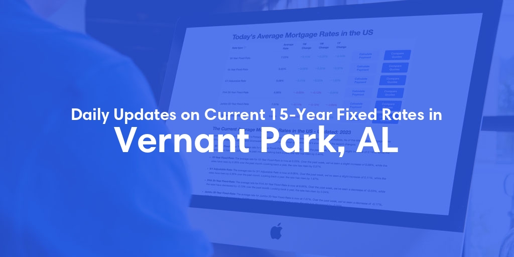 The Current Average 15-Year Fixed Mortgage Rates in Vernant Park, AL - Updated: Tue, May 14, 2024