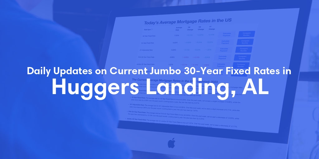 The Current Average Jumbo 30-Year Fixed Mortgage Rates in Huggers Landing, AL - Updated: Tue, May 14, 2024