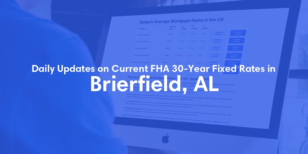 The Current Average FHA 30-Year Fixed Mortgage Rates in Brierfield, AL - Updated: Thu, May 9, 2024