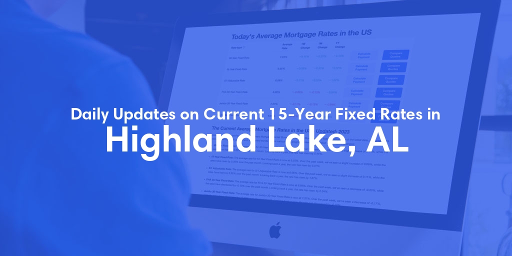 The Current Average 15-Year Fixed Mortgage Rates in Highland Lake, AL - Updated: Fri, May 17, 2024