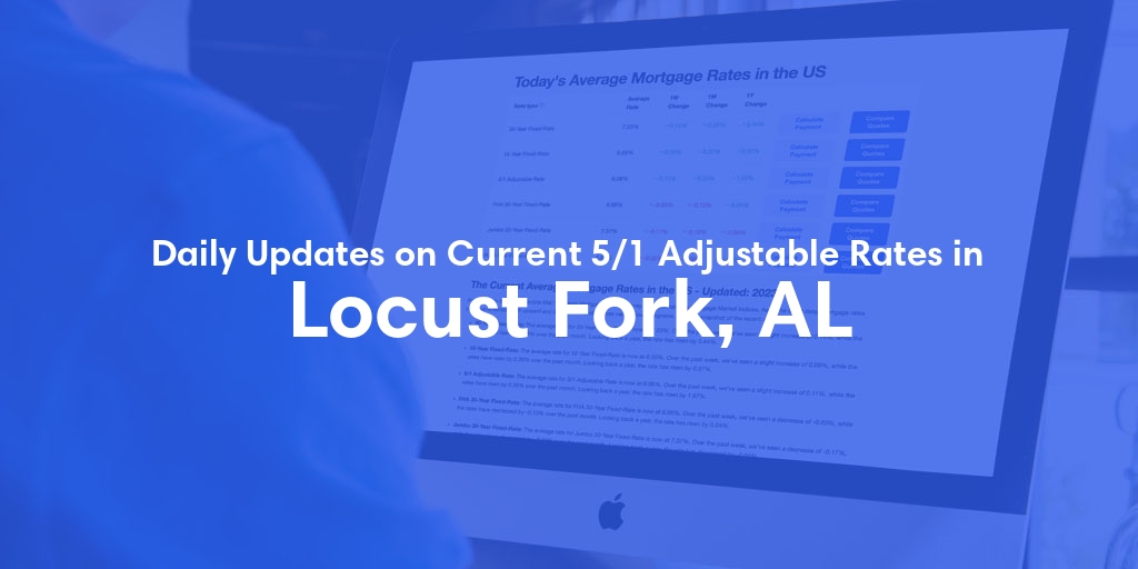 The Current Average 5/1 Adjustable Mortgage Rates in Locust Fork, AL - Updated: Fri, May 17, 2024