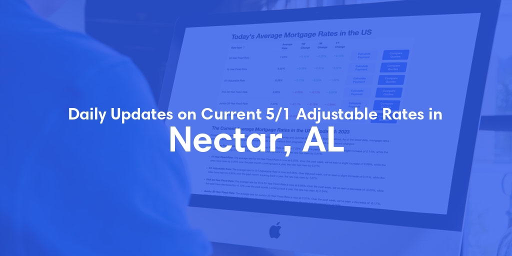 The Current Average 5/1 Adjustable Mortgage Rates in Nectar, AL - Updated: Fri, May 17, 2024