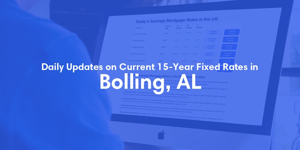 The Current Average 15-Year Fixed Mortgage Rates in Bolling, AL - Updated: Tue, May 21, 2024