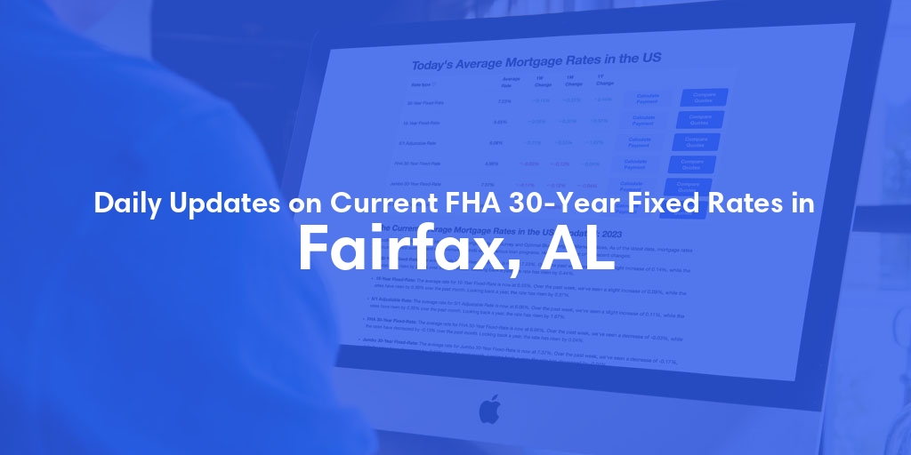 The Current Average FHA 30-Year Fixed Mortgage Rates in Fairfax, AL - Updated: Fri, May 17, 2024