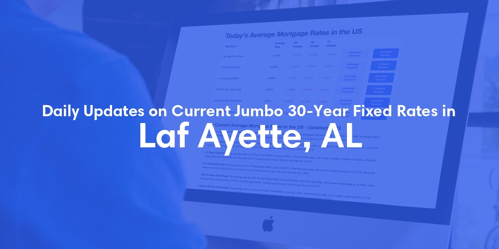 The Current Average Jumbo 30-Year Fixed Mortgage Rates in Laf Ayette, AL - Updated: Thu, May 16, 2024