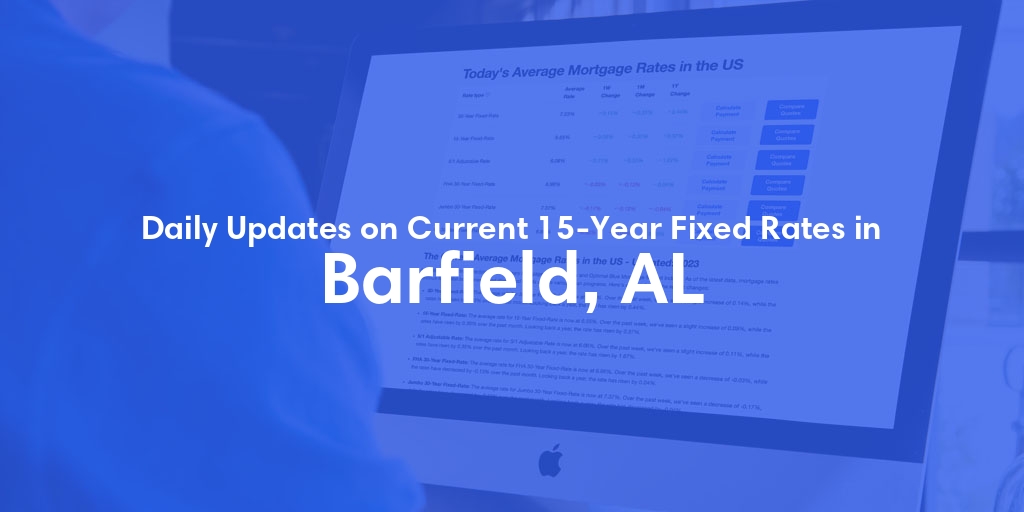 The Current Average 15-Year Fixed Mortgage Rates in Barfield, AL - Updated: Thu, May 16, 2024