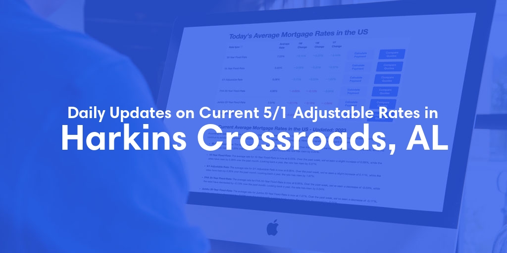 The Current Average 5/1 Adjustable Mortgage Rates in Harkins Crossroads, AL - Updated: Thu, May 16, 2024