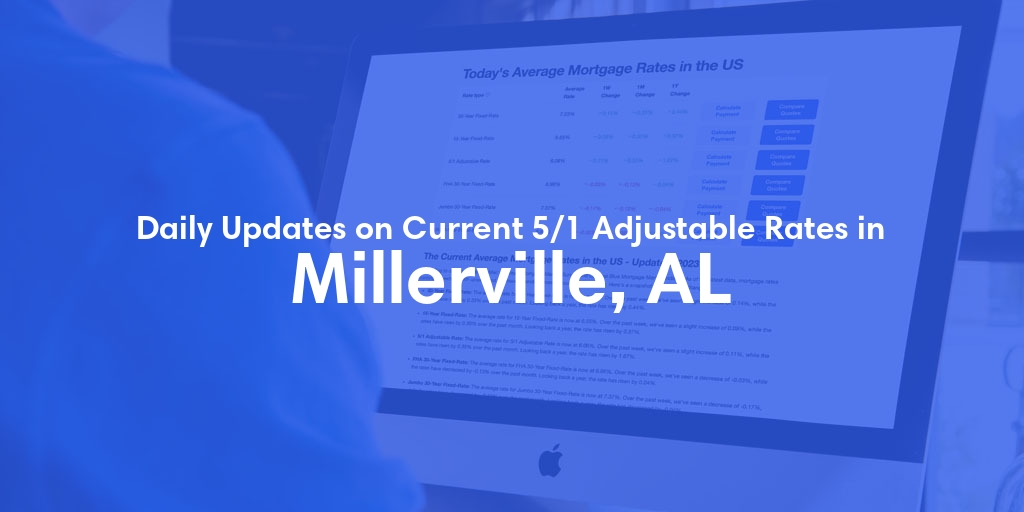 The Current Average 5/1 Adjustable Mortgage Rates in Millerville, AL - Updated: Wed, May 15, 2024