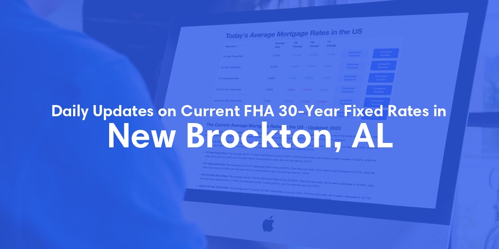 The Current Average FHA 30-Year Fixed Mortgage Rates in New Brockton, AL - Updated: Thu, May 16, 2024