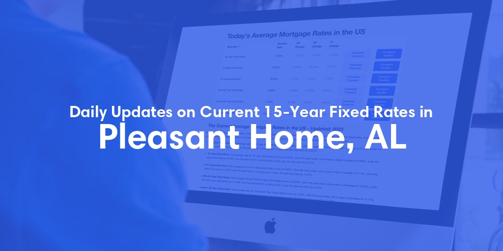 The Current Average 15-Year Fixed Mortgage Rates in Pleasant Home, AL - Updated: Sat, May 18, 2024