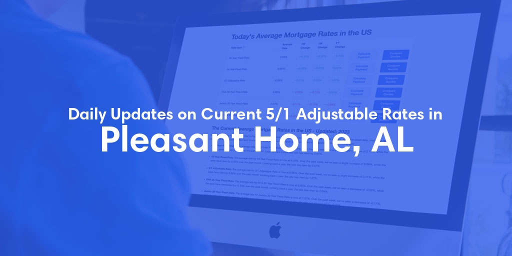 The Current Average 5/1 Adjustable Mortgage Rates in Pleasant Home, AL - Updated: Thu, May 23, 2024