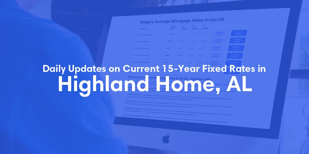 The Current Average 15-Year Fixed Mortgage Rates in Highland Home, AL - Updated: Thu, May 23, 2024
