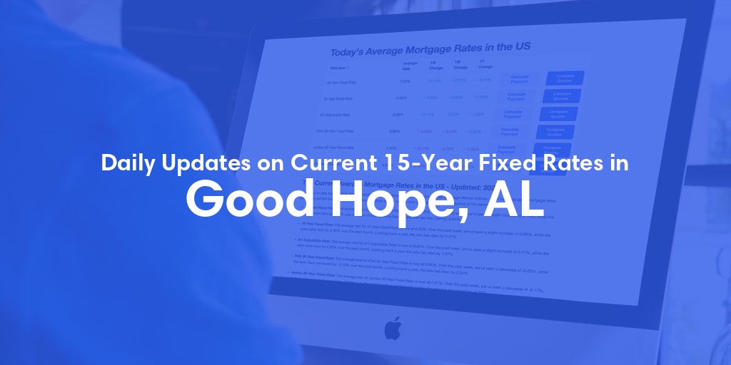 The Current Average 15-Year Fixed Mortgage Rates in Good Hope, AL - Updated: Sat, May 18, 2024
