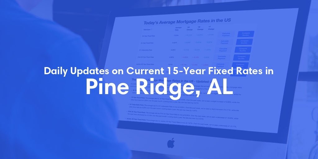 The Current Average 15-Year Fixed Mortgage Rates in Pine Ridge, AL - Updated: Sat, May 18, 2024