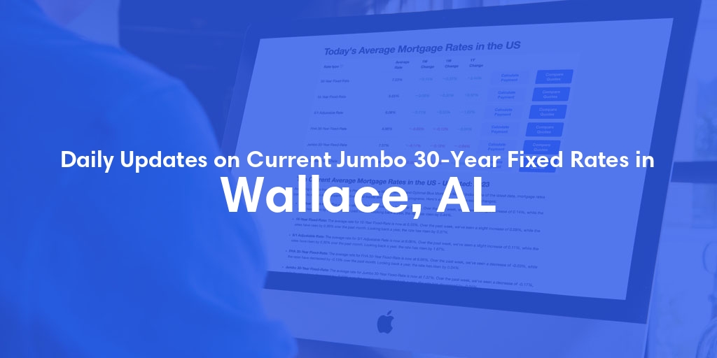 The Current Average Jumbo 30-Year Fixed Mortgage Rates in Wallace, AL - Updated: Thu, May 16, 2024