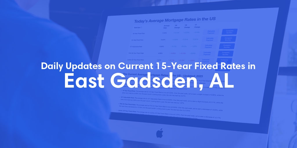 The Current Average 15-Year Fixed Mortgage Rates in East Gadsden, AL - Updated: Fri, May 24, 2024