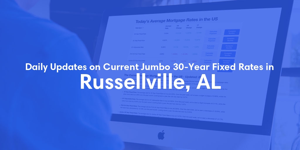 The Current Average Jumbo 30-Year Fixed Mortgage Rates in Russellville, AL - Updated: Sun, May 19, 2024