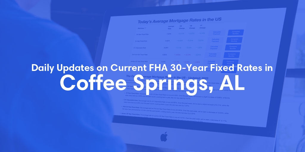 The Current Average FHA 30-Year Fixed Mortgage Rates in Coffee Springs, AL - Updated: Sat, May 18, 2024