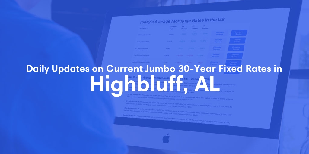 The Current Average Jumbo 30-Year Fixed Mortgage Rates in Highbluff, AL - Updated: Sun, May 26, 2024
