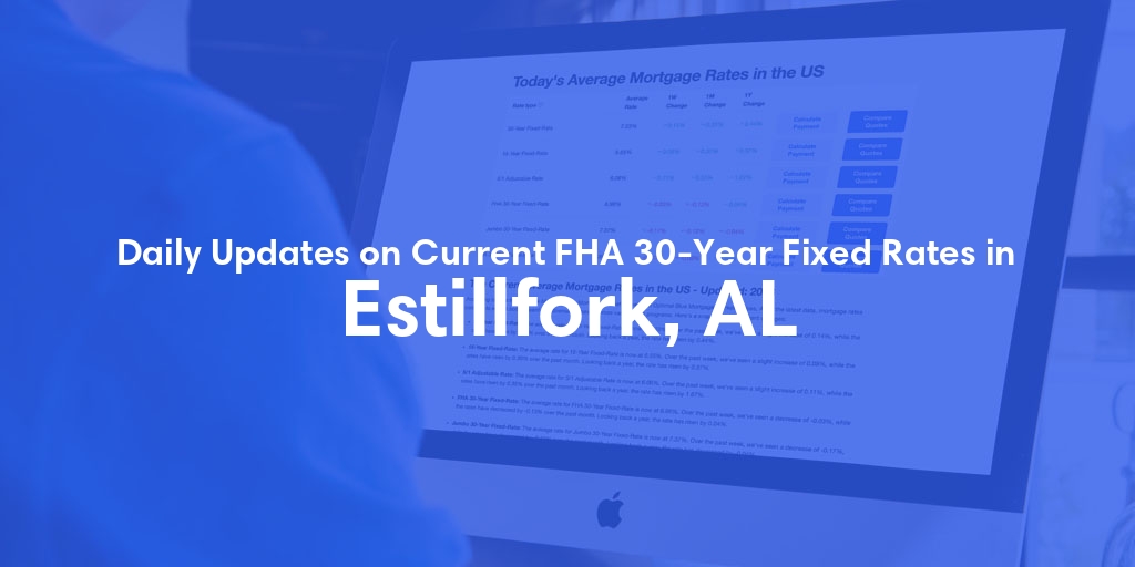 The Current Average FHA 30-Year Fixed Mortgage Rates in Estillfork, AL - Updated: Wed, May 22, 2024