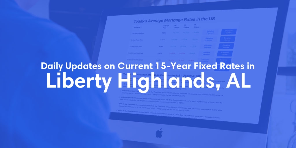 The Current Average 15-Year Fixed Mortgage Rates in Liberty Highlands, AL - Updated: Fri, May 10, 2024
