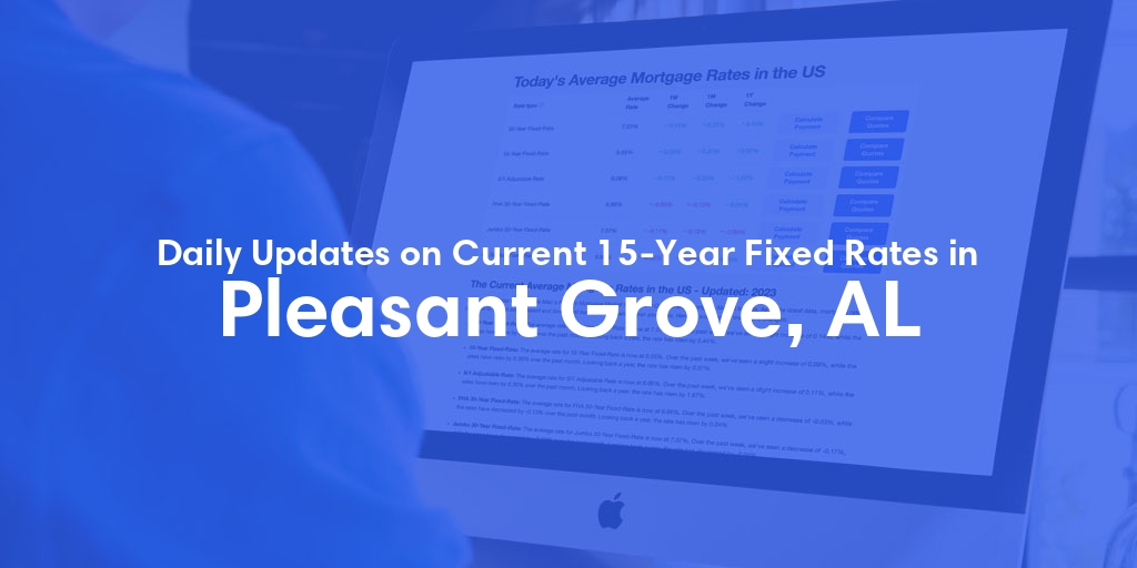 The Current Average 15-Year Fixed Mortgage Rates in Pleasant Grove, AL - Updated: Fri, May 10, 2024
