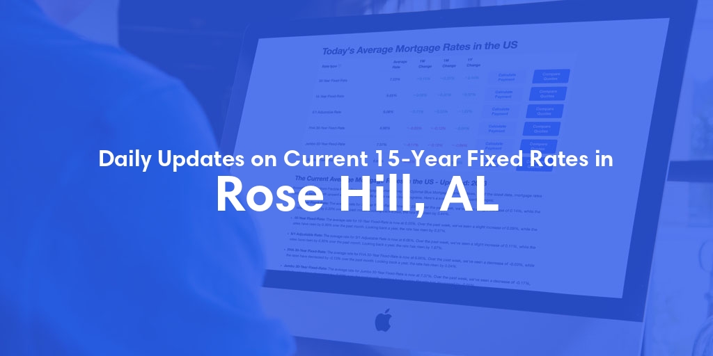The Current Average 15-Year Fixed Mortgage Rates in Rose Hill, AL - Updated: Fri, May 10, 2024