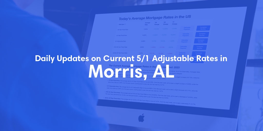 The Current Average 5/1 Adjustable Mortgage Rates in Morris, AL - Updated: Fri, May 10, 2024