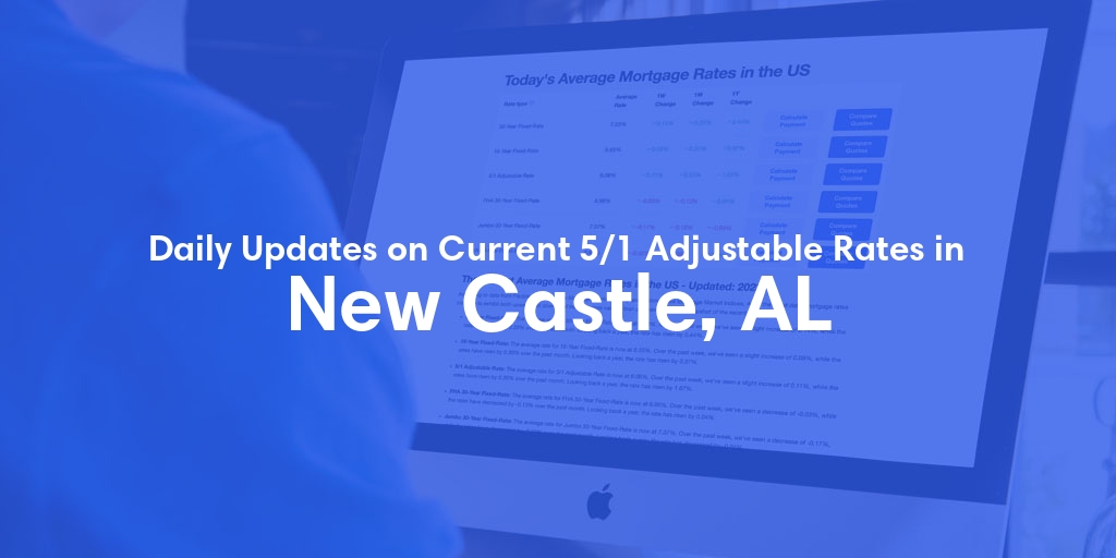 The Current Average 5/1 Adjustable Mortgage Rates in New Castle, AL - Updated: Fri, May 10, 2024
