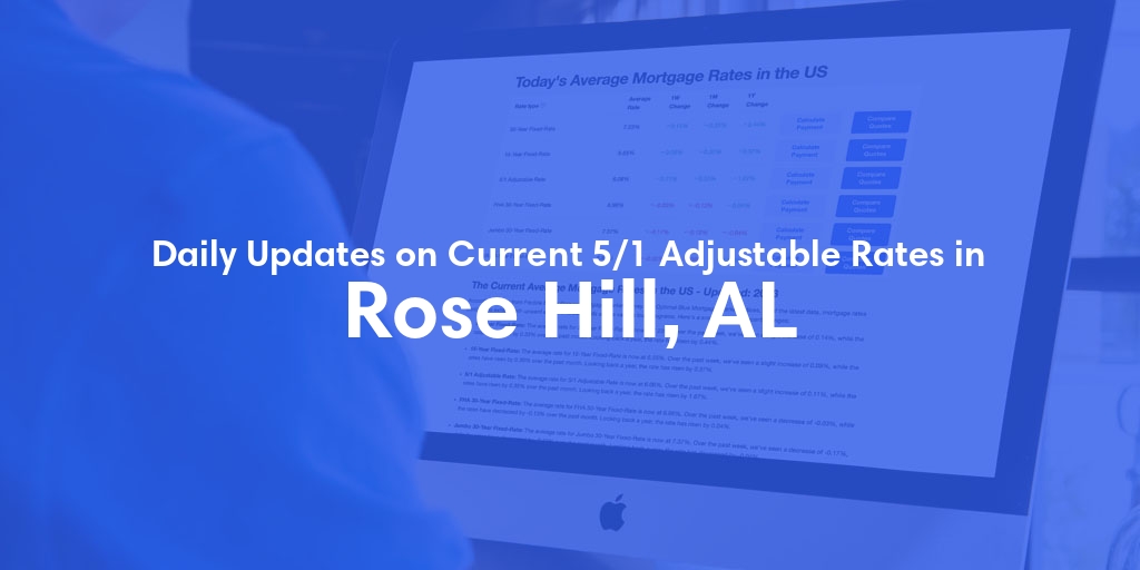 The Current Average 5/1 Adjustable Mortgage Rates in Rose Hill, AL - Updated: Fri, May 10, 2024