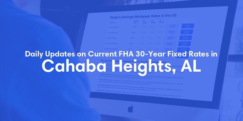 The Current Average FHA 30-Year Fixed Mortgage Rates in Cahaba Heights, AL - Updated: Fri, May 10, 2024