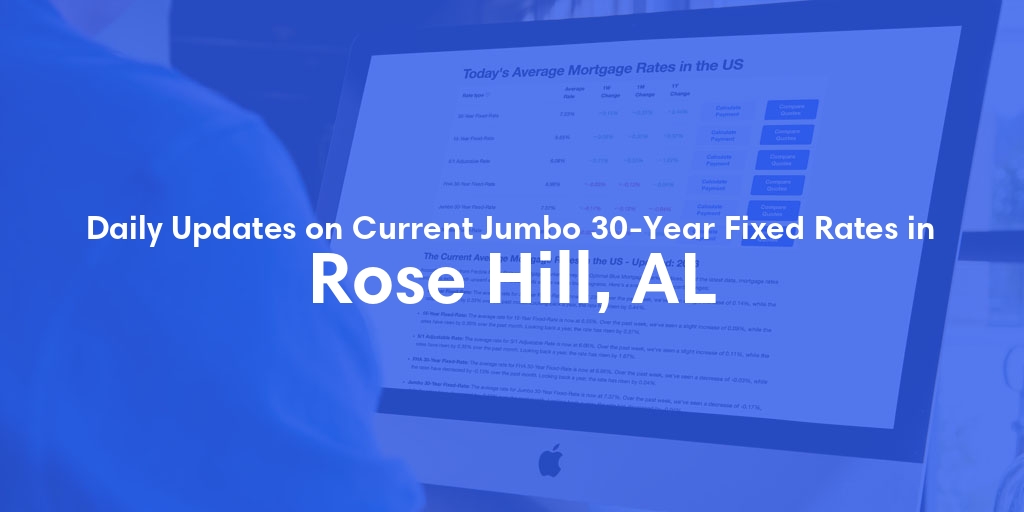 The Current Average Jumbo 30-Year Fixed Mortgage Rates in Rose Hill, AL - Updated: Fri, May 10, 2024
