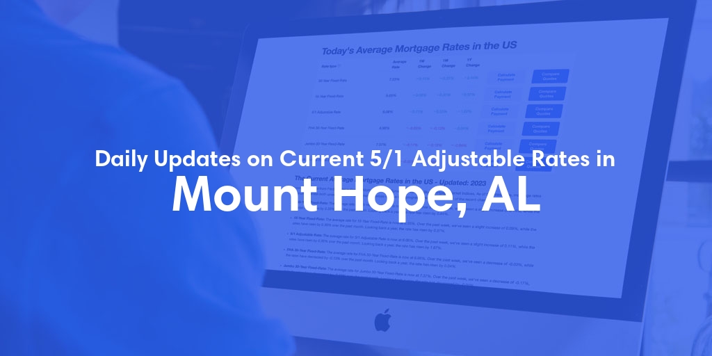 The Current Average 5/1 Adjustable Mortgage Rates in Mount Hope, AL - Updated: Wed, May 15, 2024